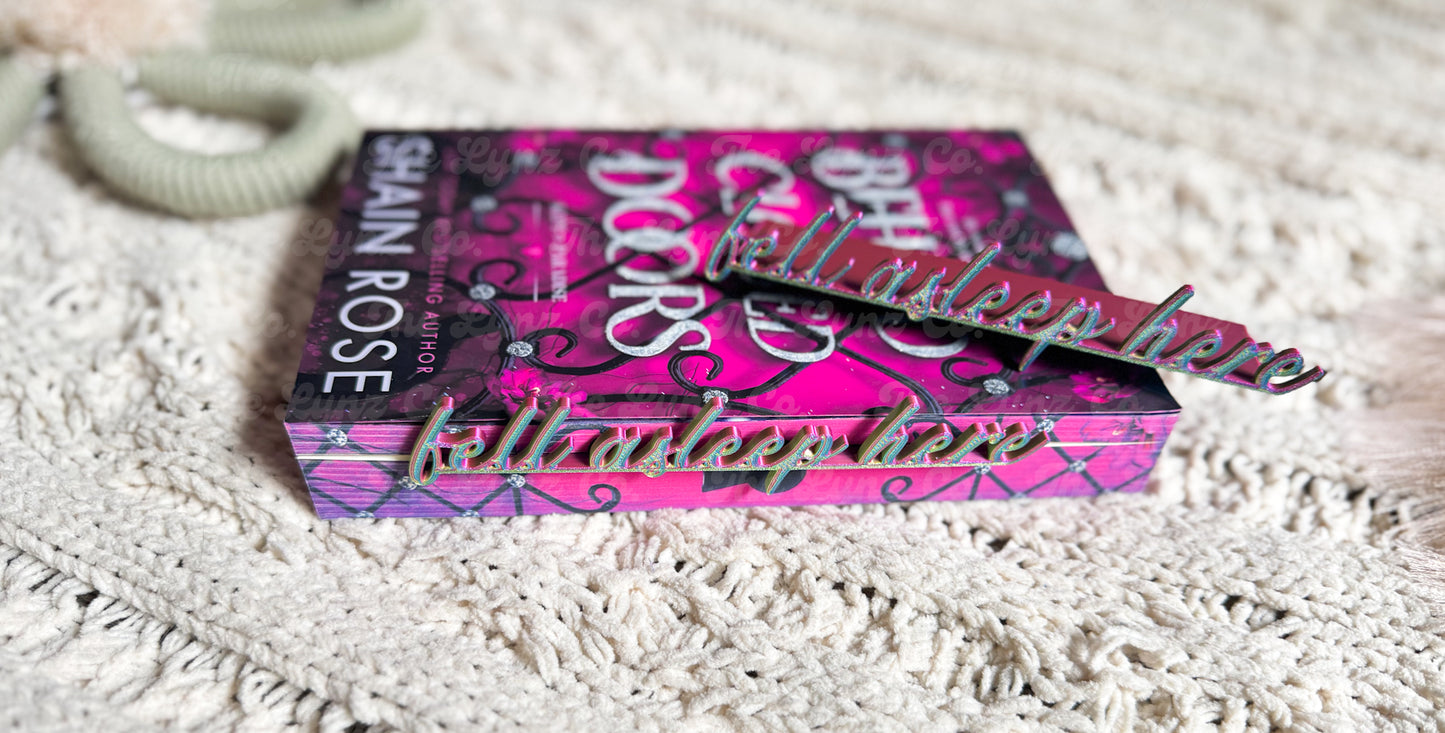 RTS “fell asleep here” 3D printed bookmark | Multiple Options