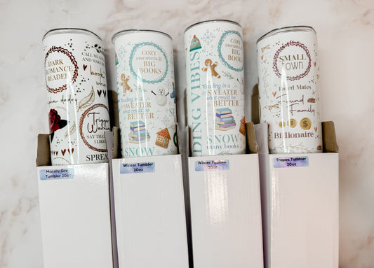 RTS Bookish Tumblers - Pink Friday Deal