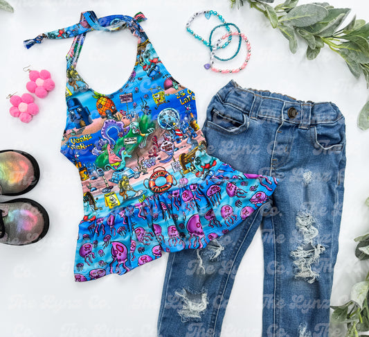 MTO Celeste Halter Top