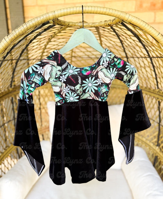 RTS 2T Dress with Dramatic Sleeves