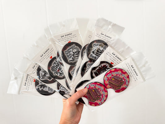 RTS Bookish Coaster Sets – Car Accessories