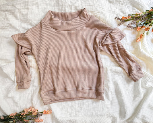 RTS 3T Long Sleeve Ruffle Dolman