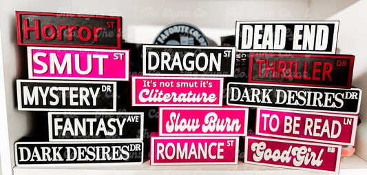RTS Bookish “Street Signs” | Multiple Options
